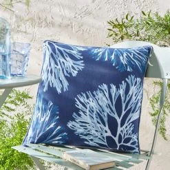 Natural History Museum Cyanotype 43x43cm Outdoor Cushion