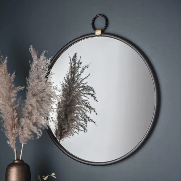 Cedar & Sage Orient Round Wall Mirror, 61x70cm
