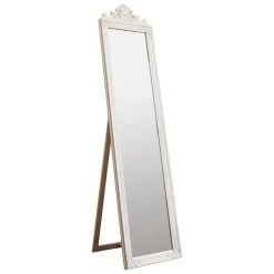 Cedar & Sage Lalor Wood Cheval Mirror 46 X 179cm White