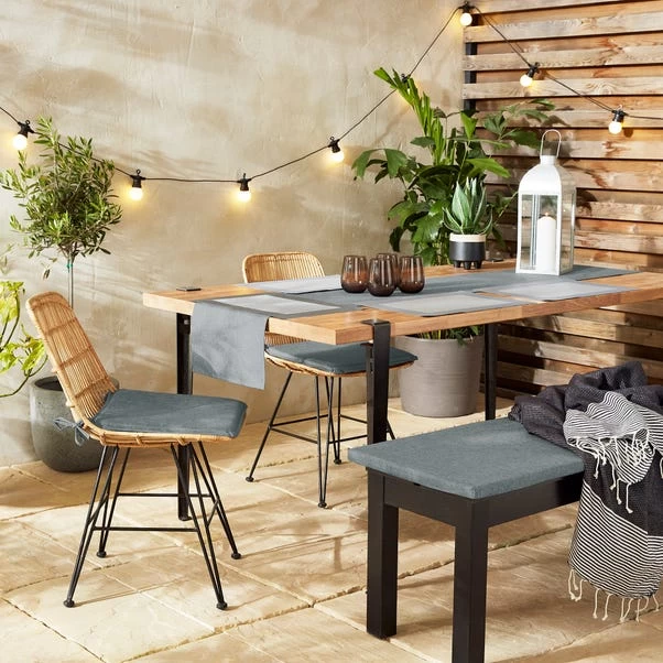 Dunelm Textured Water Resistant Bench Pad - Image 2