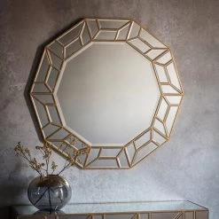 Cedar & Sage Woodbery Wall Mirror 105x100cm