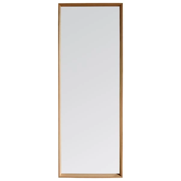 Cedar & Sage Petra Long Free Standing Mirror, Oak 53x143cm