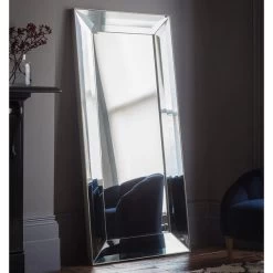Cedar & Sage Gallina Leaner Mirror, Silver 92x183cm