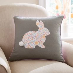 Dunelm Easter Bunny Printed Cushion 43x43