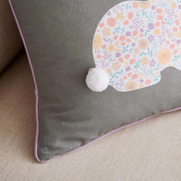 Dunelm Easter Bunny Printed Cushion 43x43 - Image 2