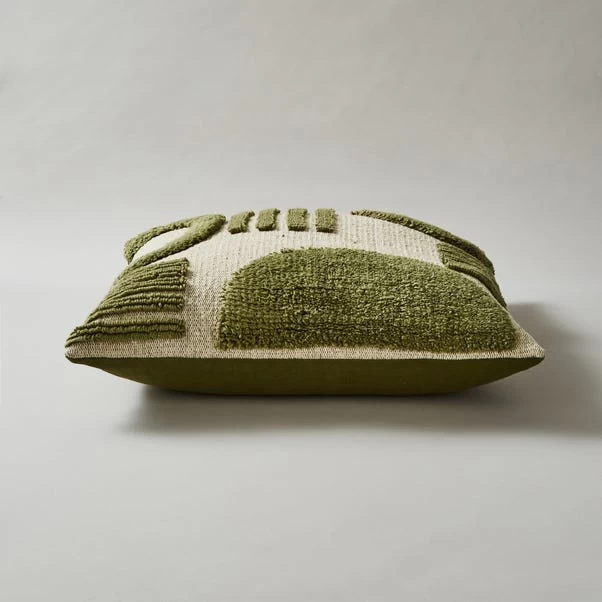 Dunelm Circular Knit Abstract Cushion - Image 4