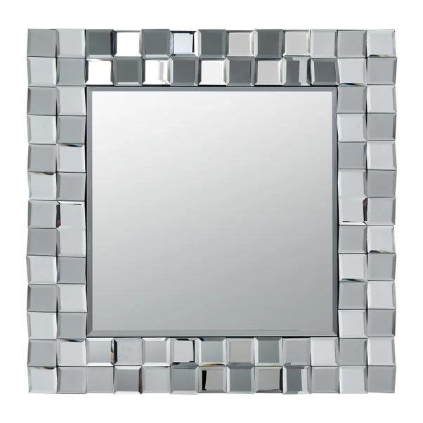 Pacific Lifestyle Mirrored Glass Tile Square Wall Mirror, 65cm - Image 2
