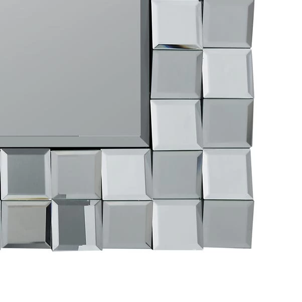 Pacific Lifestyle Mirrored Glass Tile Square Wall Mirror, 65cm - Image 4